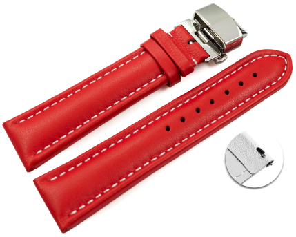 Quick Release Watch strap Butterfly Genuine leather...