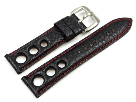 Lotus Watch Band for 15322/6 and 15323 - Leather - Black...