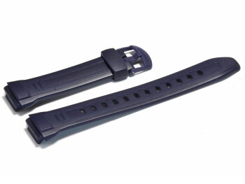 Watch strap Casio for  W-212H, rubber, blue