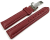 Watch Strap Deployment Genuine leather Grained bordeaux 18mm 20mm 22mm 24mm
