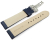 Watch Strap Deployment Genuine leather Grained dark blue TiT 18mm 20mm 22mm 24mm