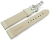Watch Strap Deployment Genuine leather Grained crème TiT 18mm 20mm 22mm 24mm