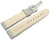 Watch Strap Deployment Genuine leather Grained light gray TiT 18mm 20mm 22mm 24mm