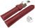 Quick Release Watch Strap Deployment Clasp Genuine leather Grained bordeaux TiT 18mm 20mm 22mm 24mm
