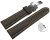 Quick Release Watch Strap Deployment Clasp Genuine leather Grained dark brown 18mm 20mm 22mm 24mm