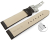 Quick Release Watch Strap Deployment Clasp Genuine leather Grained dark brown 18mm 20mm 22mm 24mm