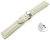 Quick Release Watch Strap Deployment Clasp Genuine leather Grained creme 18mm 20mm 22mm 24mm