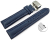 Quick Release Watch Strap Butterfly Leather Grained dark blue 18mm 20mm 22mm 24mm 26mm 28mm