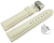 Quick Release Watch Strap Butterfly Leather Grained Creme TiT 18mm 20mm 22mm 24mm 26mm 28mm