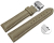 Quick Release Watch Strap Butterfly Leather Grained Taupe 18mm 20mm 22mm 24mm 26mm 28mm
