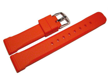 Watch strap - extra strong - Silicone - red