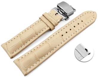 Quick Release Watch strap Butterfly Genuine leather...