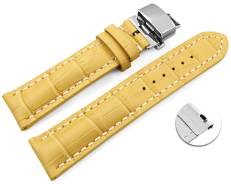 Quick Release Watch strap Butterfly Genuine leather...