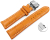 Quick Release Watch strap Butterfly Genuine leather strong padded Croco orange 18mm 20mm 22mm 24mm