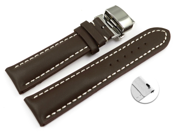 Quick Release Watch strap Butterfly Genuine leather...