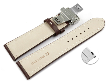 Quick Release Watch strap Butterfly Genuine leather...