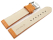 Watch strap Genuine leather Croco print orange TiT 18mm 20mm 22mm 24mm 26mm 28mm