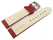 XL Watch strap Genuine leather Croco print red TiT 18mm 20mm 22mm 24mm 26mm 28mm