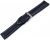 Watch strap strong padded smooth dark blue 18mm 20mm 22mm 24mm