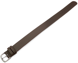 Pull through strap for fixed bars leather dark brown 6mm 8mm 10mm 12mm 14mm 16mm 18mm 20mm 22mm