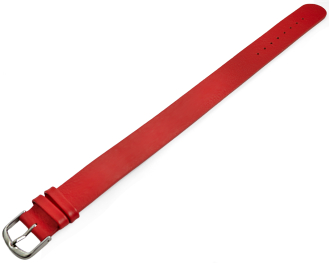 Pull through strap for fixed bars leather red 6mm 8mm 10mm 12mm 14mm 16mm 18mm 20mm 22mm