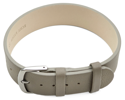 Pull through strap for fixed bars leather Taupe 6mm 8mm...