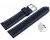 Quick release Watch Strap strong padded smooth dark blue 18mm 20mm 22mm 24mm