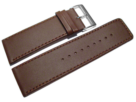 Watchb strap - genuine leather - brown - 30mm