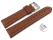 XL Quick release Watch strap Genuine grained leather light brown 18mm 20mm 22mm 24mm 26mm 28mm