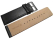 Watch strap - genuine leather - black - 30, 32, 34, 36, 38, 40 mm