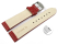 Quick release Watch strap Genuine leather Croco print red TiT 18mm 20mm 22mm 24mm 26mm 28mm