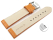 Quick release Watch strap Genuine leather Croco print orange TiT 18mm 20mm 22mm 24mm 26mm 28mm