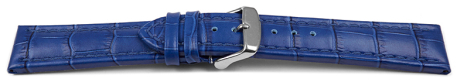 Quick release Watch strap Genuine leather Croco print blue TiT 18mm 20mm 22mm 24mm 26mm 28mm