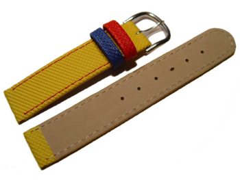 Watch strap - PU - Waterproof - yellow - XS