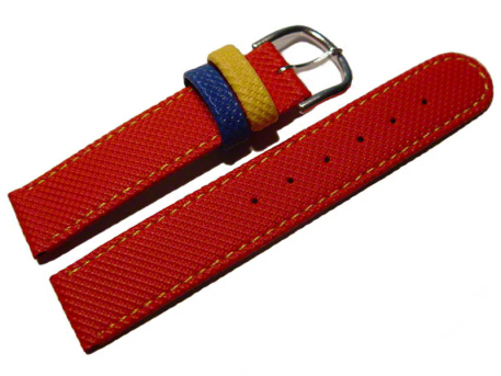 Watch strap - PU - Waterproof - red - XS