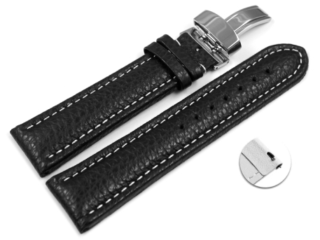 XL Quick Release Watch Strap Deployment Clasp leather...
