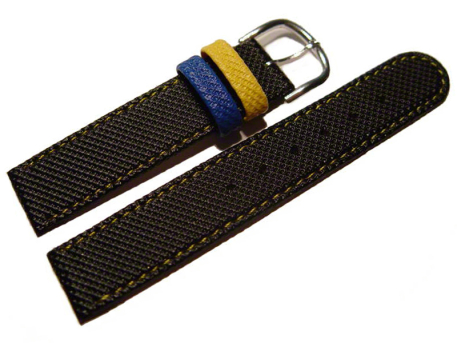 Watch strap - PU - Waterproof - black - XS