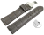 Quick Release Watch Strap Deployment Clasp leather Croco print grey TiT 18mm 20mm 22mm 24mm