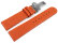 Deployment II - Watch strap - Genuine leather - perforated - orange