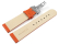 Deployment II - Watch strap - Genuine leather - perforated - orange