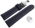 XL Quick Release Watch Strap Deployment Genuine leather smooth dark blue 18mm 20mm 22mm 24mm