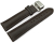 XL Watch Strap Butterfly Genuine leather Grained dark brown TiT 18mm 20mm 22mm 24mm 26mm 28mm
