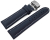 Xl Watch Strap Butterfly Leather smooth dark blue TiT 18mm 20mm 22mm 24mm 26mm 28mm