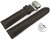 XL Quick Release Watch Strap Butterfly Leather Grained dark brown TiT