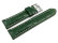 Watch band - strong padded - croco print - green