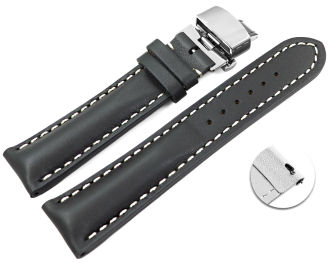 Quick Release Watch strap Butterfly Leather strong padded...