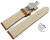 Quick Release Watch strap Butterfly Leather strong padded smooth light brown 18mm 20mm 22mm 24mm