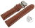 Quick Release Watch strap Butterfly Leather strong padded smooth rust brown 18mm 20mm 22mm 24mm