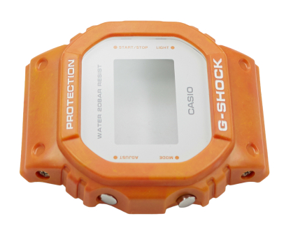Genuine Casio Orange Resin Case for DW-5600WS-4