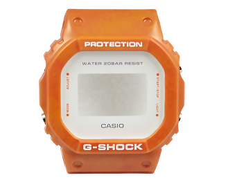 Genuine Casio Orange Resin Case for DW-5600WS-4